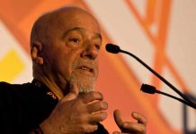 "Paulo Coelho nrkbeta" by nrkbeta - Paulo Coelho. Licensed under CC BY-SA 2.0 via Wikimedia Commons - http://commons.wikimedia.org/wiki/File:Paulo_Coelho_nrkbeta.jpg#/media/File:Paulo_Coelho_nrkbeta.jpg