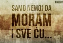 SAMO NEMOJ DA MORAM