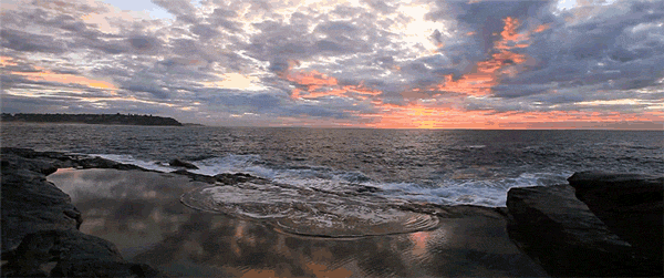 calm-waves-sunset