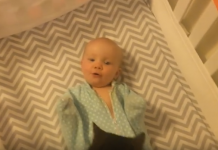 PIŠIJADA: Oduševiće vas kad vidite kako beba odlepi od sreće kad vidi svoju mačku (VIDEO)