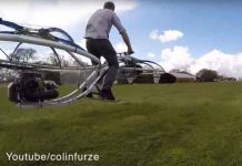 BUDUĆNOST JE STIGLA! Britanac napravio leteći motor – elisni “hoverbajk”, pravi dron za ljude! (VIDEO)