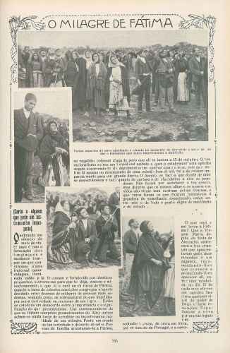 Stranica iz Portugalskih novina od 29. Oktobra 1917. godine, koja prikazuje ljude koji se mole Devici Mariji