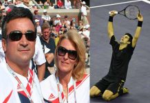 By Gavin Zau - originally posted to Flickr as Champion, CC BY-SA 2.0, https://commons.wikimedia.org/w/index.php?curid=5227737 & By Boss Tweed - Flickr: Novak Djokovic's Parents at the 2007 US Open, CC BY 2.0, https://commons.wikimedia.org/w/index.php?curid=17371337